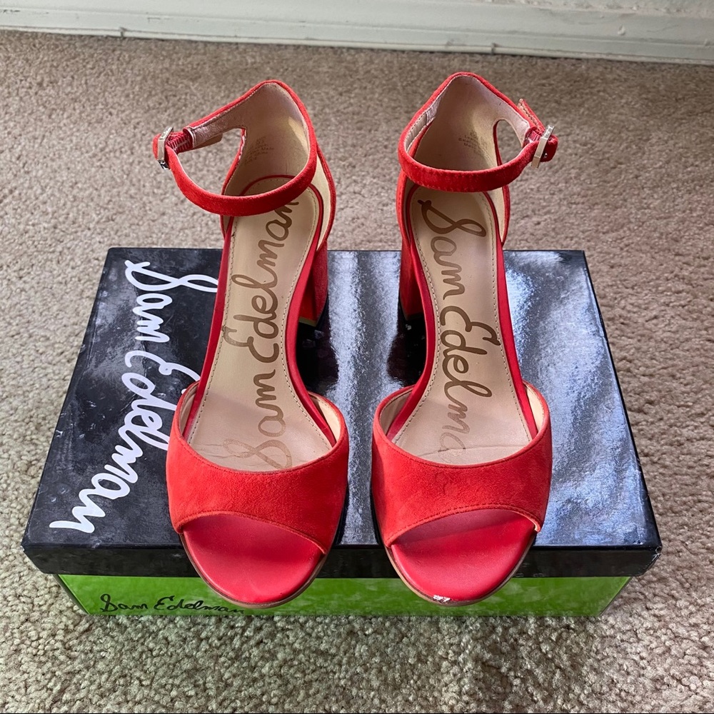Sam Edelman Red Heels - Picture 2 of 5